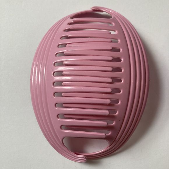 Vintage 80's GOODY TZERS Hair Clip Banana Comb Ponytail Holder Pink Purple - Picture 2 of 7